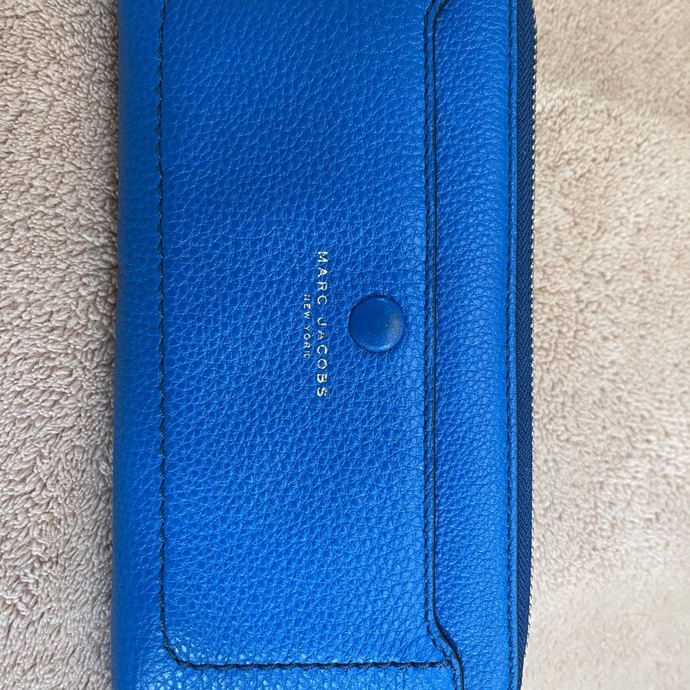 Marc Jacobs Blue Leather Wallet